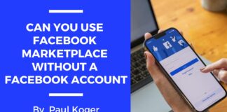 can you use facebook marketplace without a facebook account
