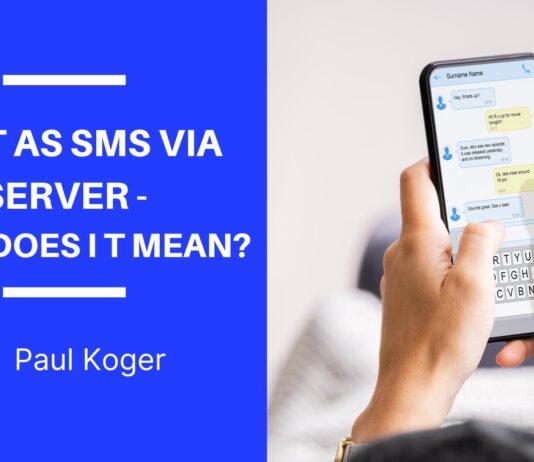 sent as sms via server what does it mean